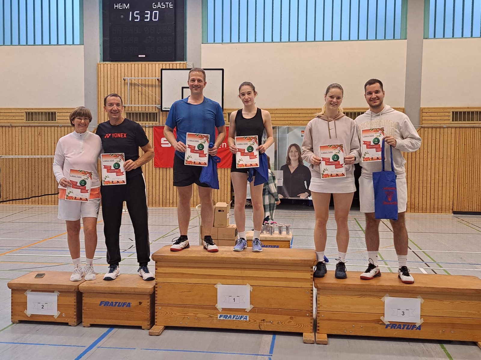 Siegerehrung im Mixed beim Adventsturnier